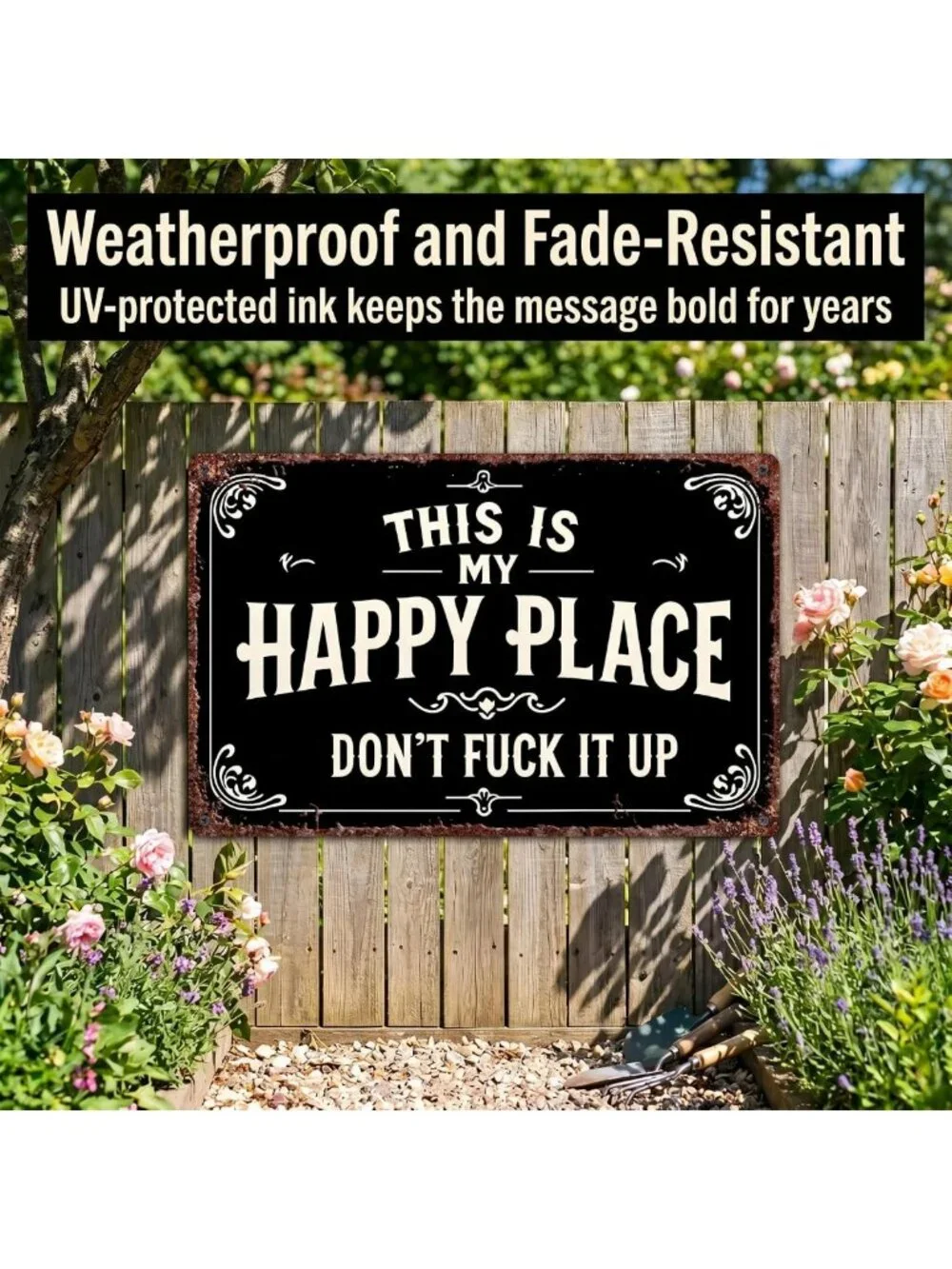 Vintage Aluminum Tin Sign - 